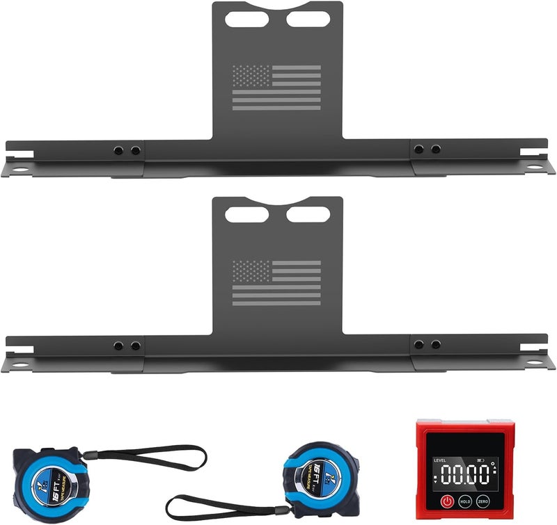 Surfcabin Wheel Alignment Tool – Toe Alignment Plates with Digital Angle Finder, Heightened Design, 2 Imperial Tape Measures, Fits Most Cars, Trucks, and SUVs - Image 1